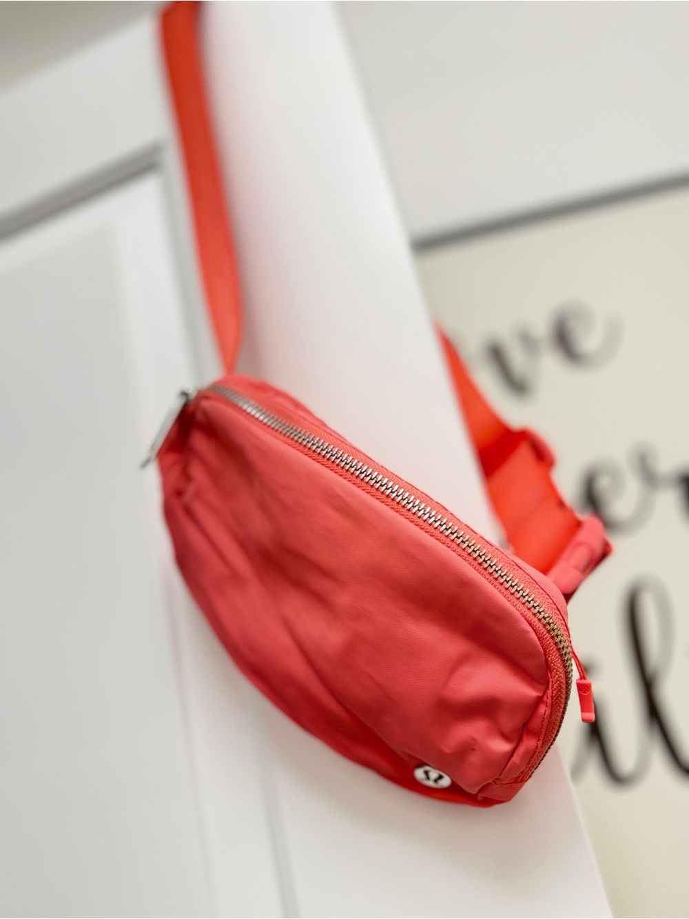 lululemon athletica Coral Pink Mini Crossbody Sling